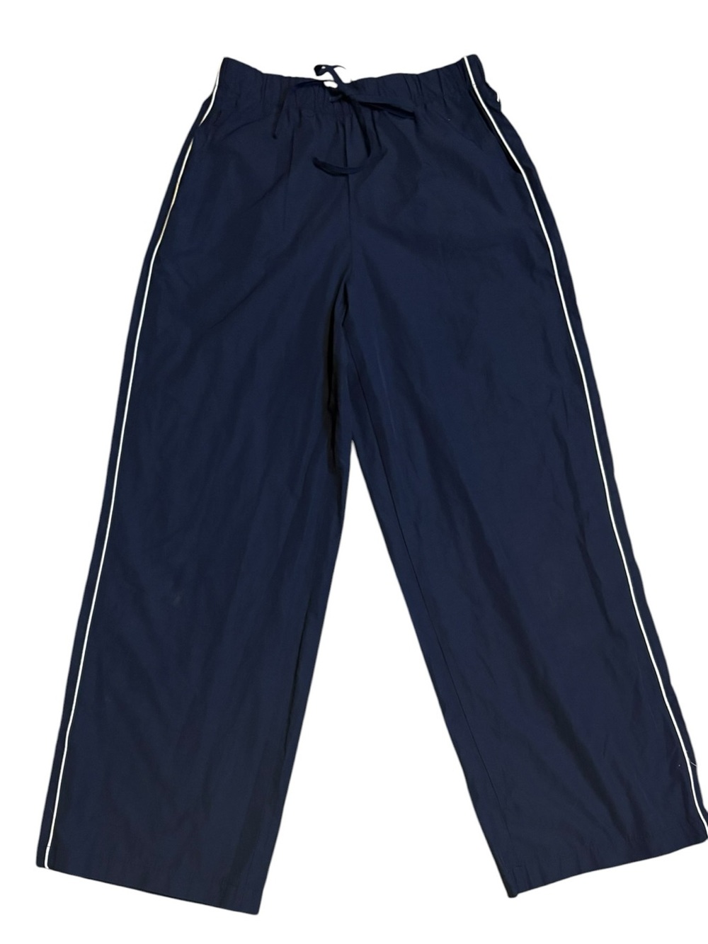 Wild Fable Navy Wide Leg Track Pants with Contrast Piping Size XS - Picture 4 of 7